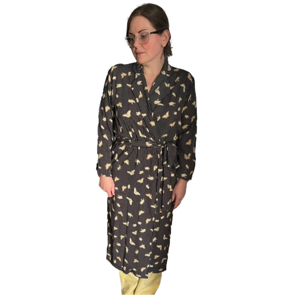 Striped Butterfly Robe Dress - Picture 2 of 4